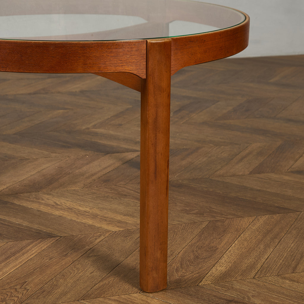 ヴィンテージ ガラストップ コーヒーテーブル