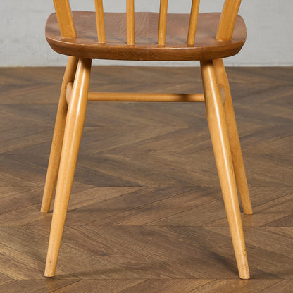 ヴィンテージ 4本 スポーク フープバックチェア ラウンドゴールドラベル