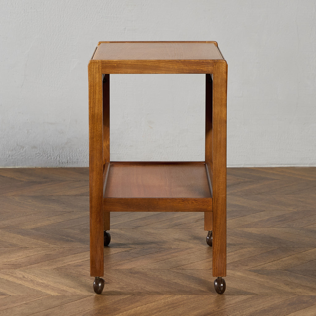 英国アンティーク木製ドロップリーフトロリーテーブル/収納式ワゴン/机(91-66 英国アンティーク木製ドロップリーフトロリーテーブル/収納式ワゴン/机