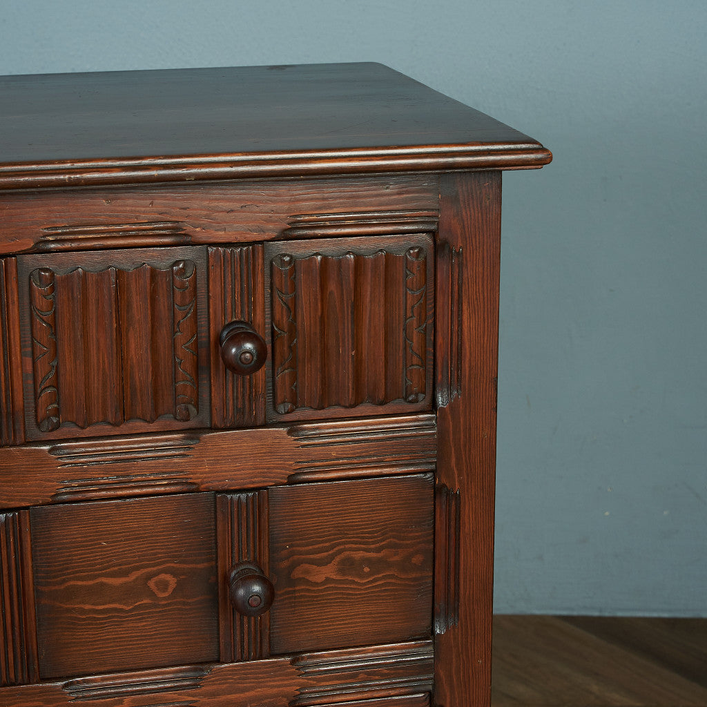 アーコール ERCOL オールドコロニアル 4段トールチェスト #82102