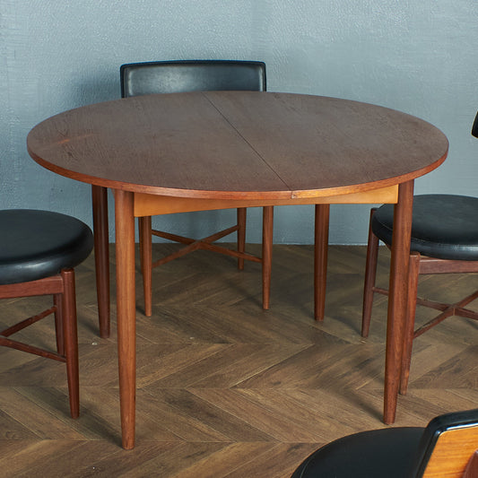 エクステンション ラウンドダイニングテーブル (4395)