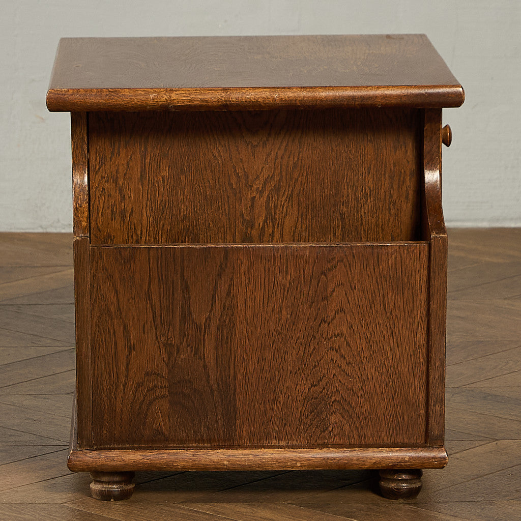 英国 クラシック マガジンラック付き サイドテーブル