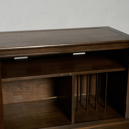 Old Colonial Mural レコード キャビネット  ラウンドゴールドラベル