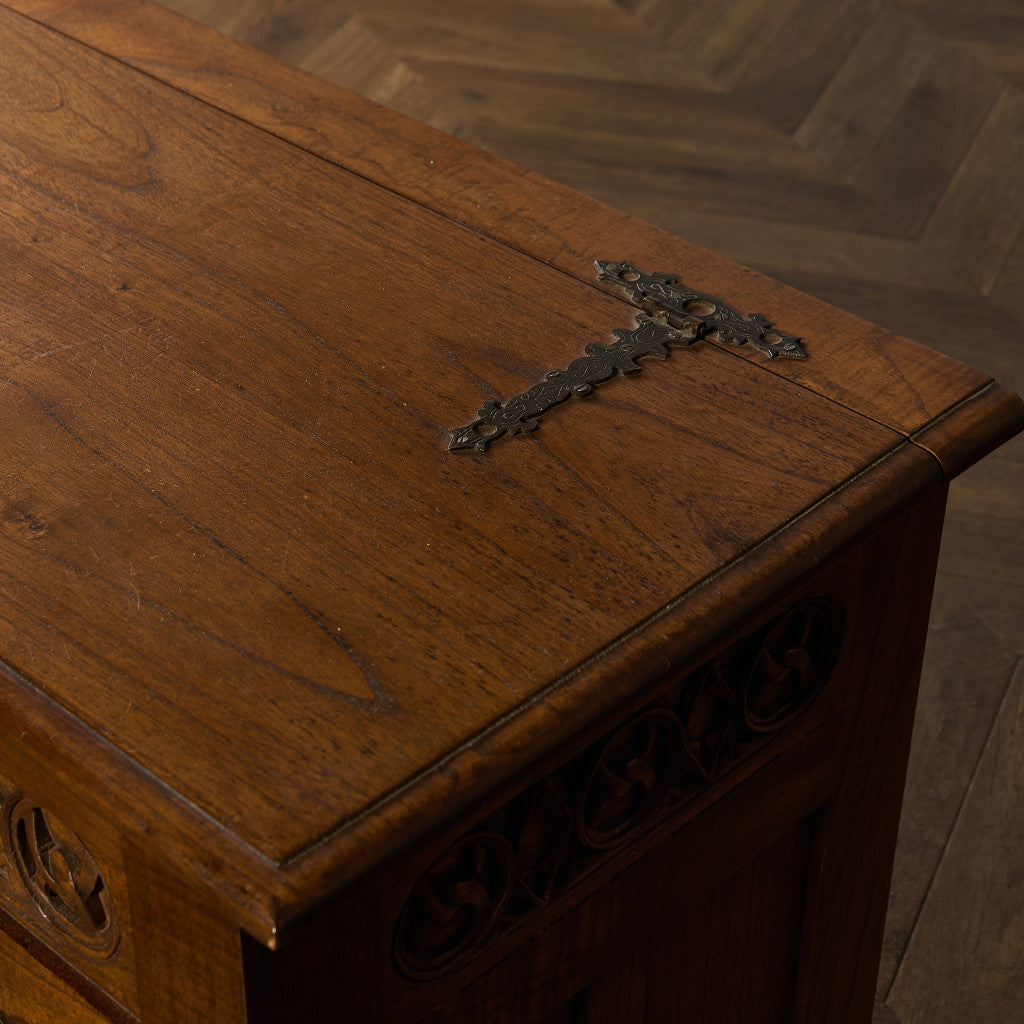 英国 クラシック オーク ブランケットボックス