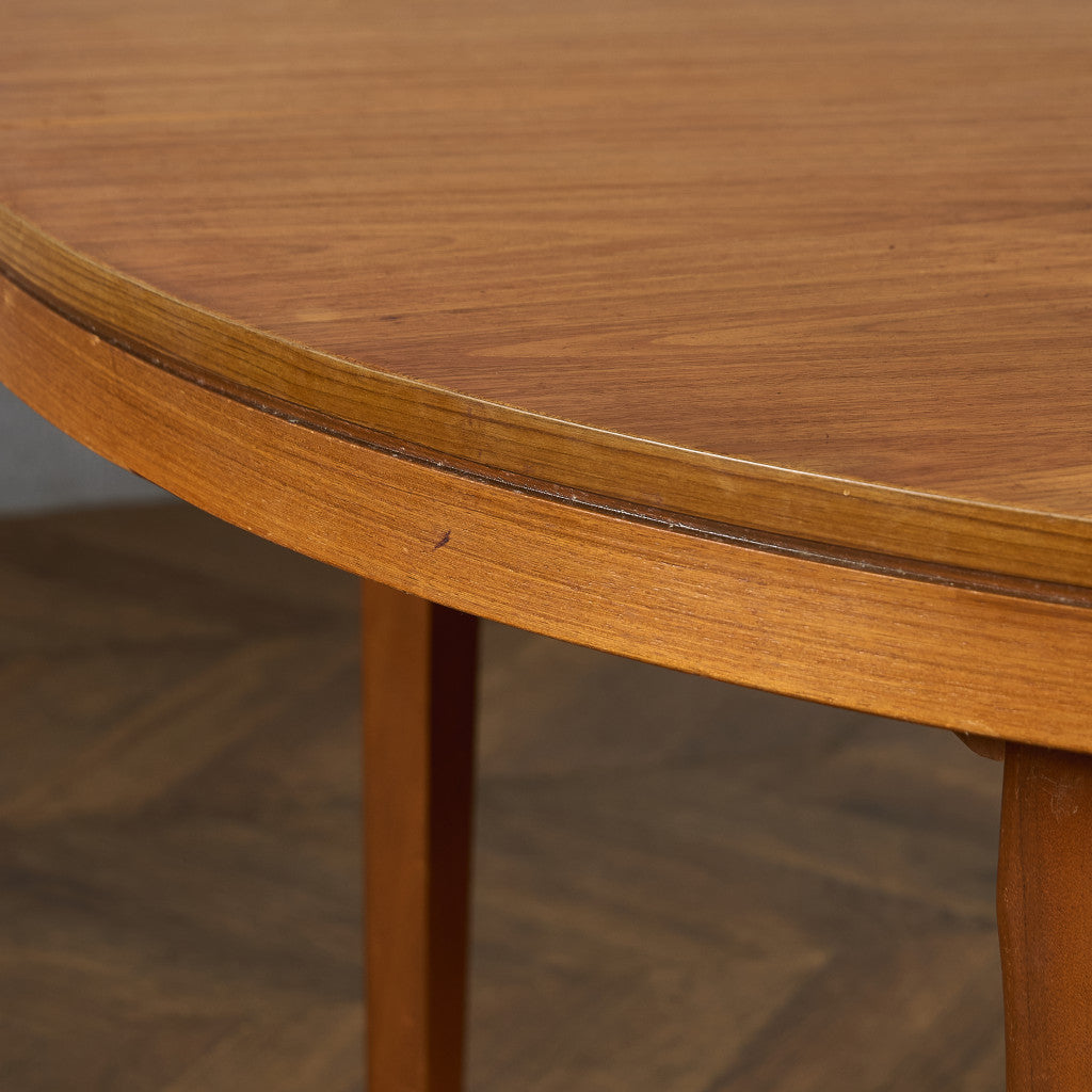 英国 ヴィンテージ エクステンション ラウンド ダイニングテーブル