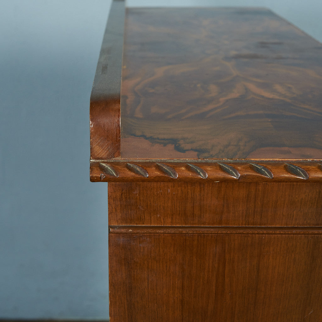 英国クラシック ウォールナット材 ブックケース / 食器棚