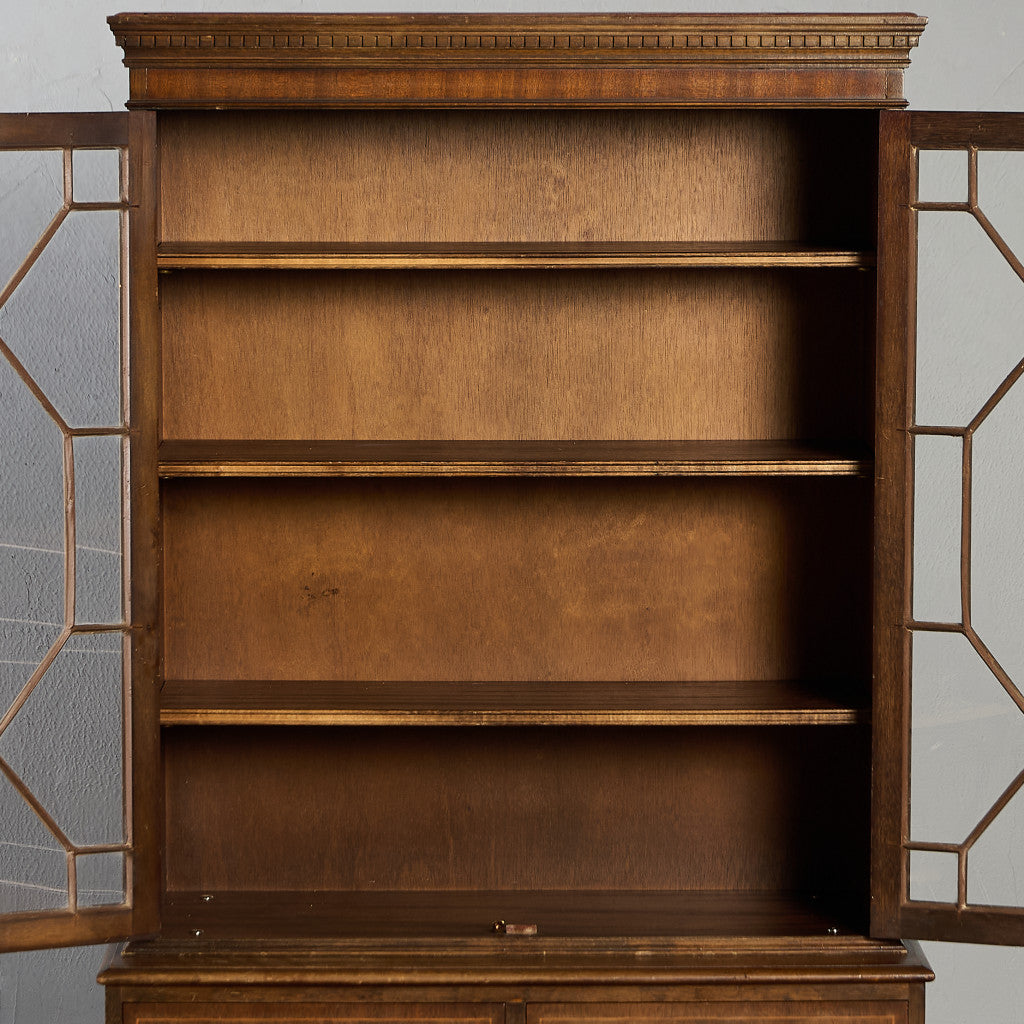 英国 クラシック エドワーディアン 様式 ブックケース カップボード