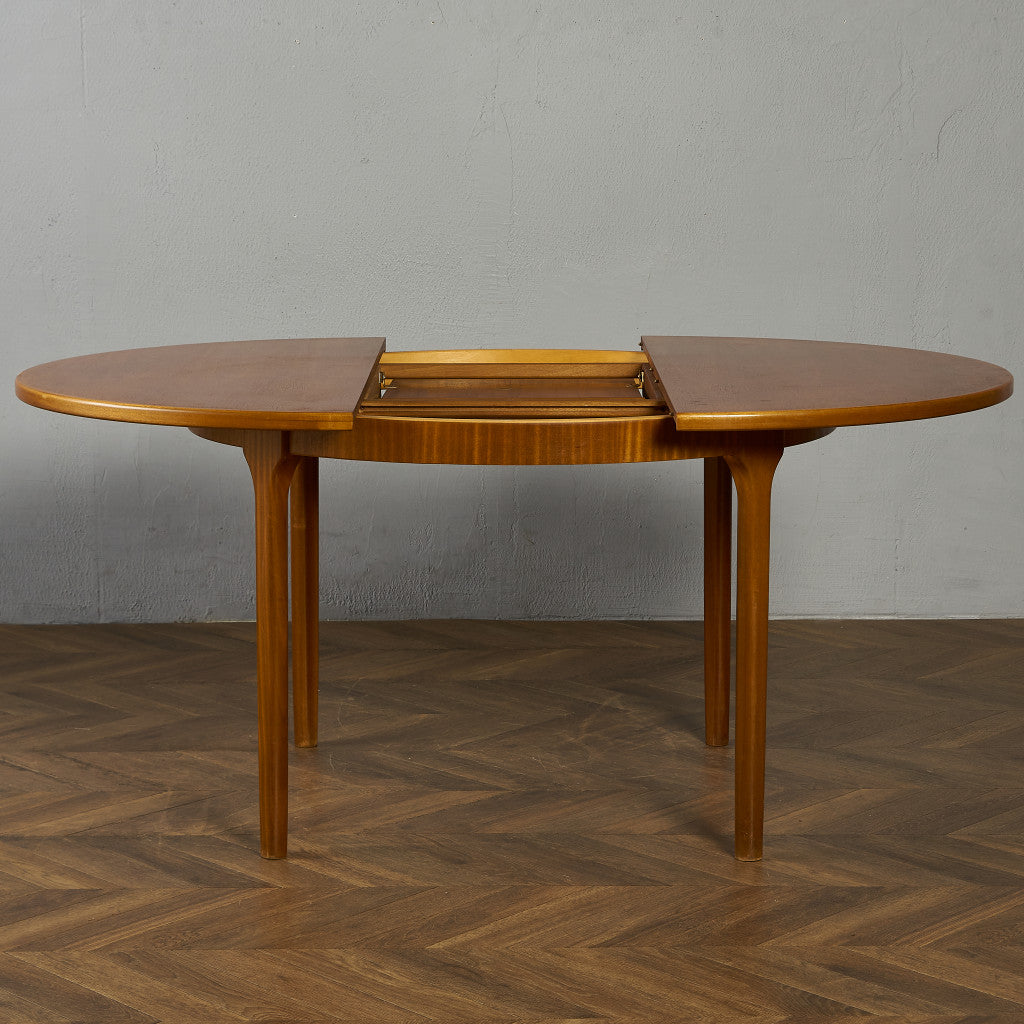 エクステンション ラウンドダイニングテーブル / 天板再塗装済み