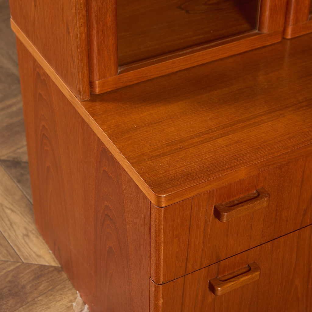 ヴィンテージ ガラス キャビネット