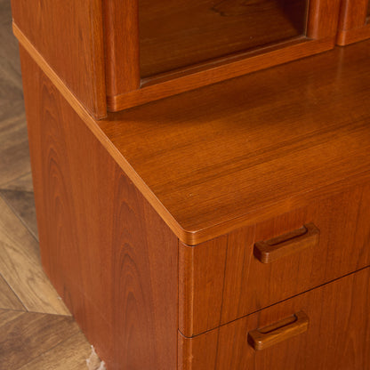 ヴィンテージ ガラス キャビネット