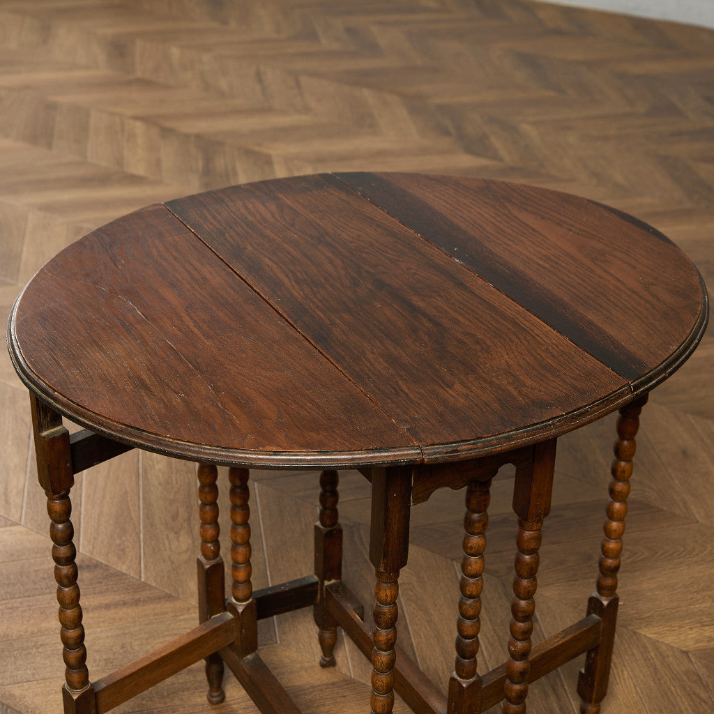 英国 クラシック ドロップリーフ ゲートレッグテーブル