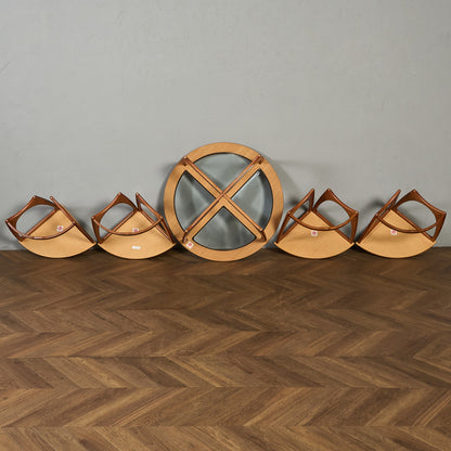 ヴィンテージ ガラストップ ネスト コーヒーテーブル