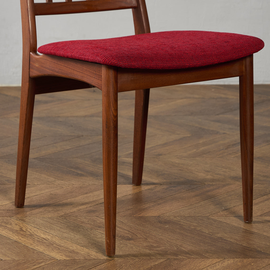 ヴィンテージ スラットバックチェア 座面張替え済み