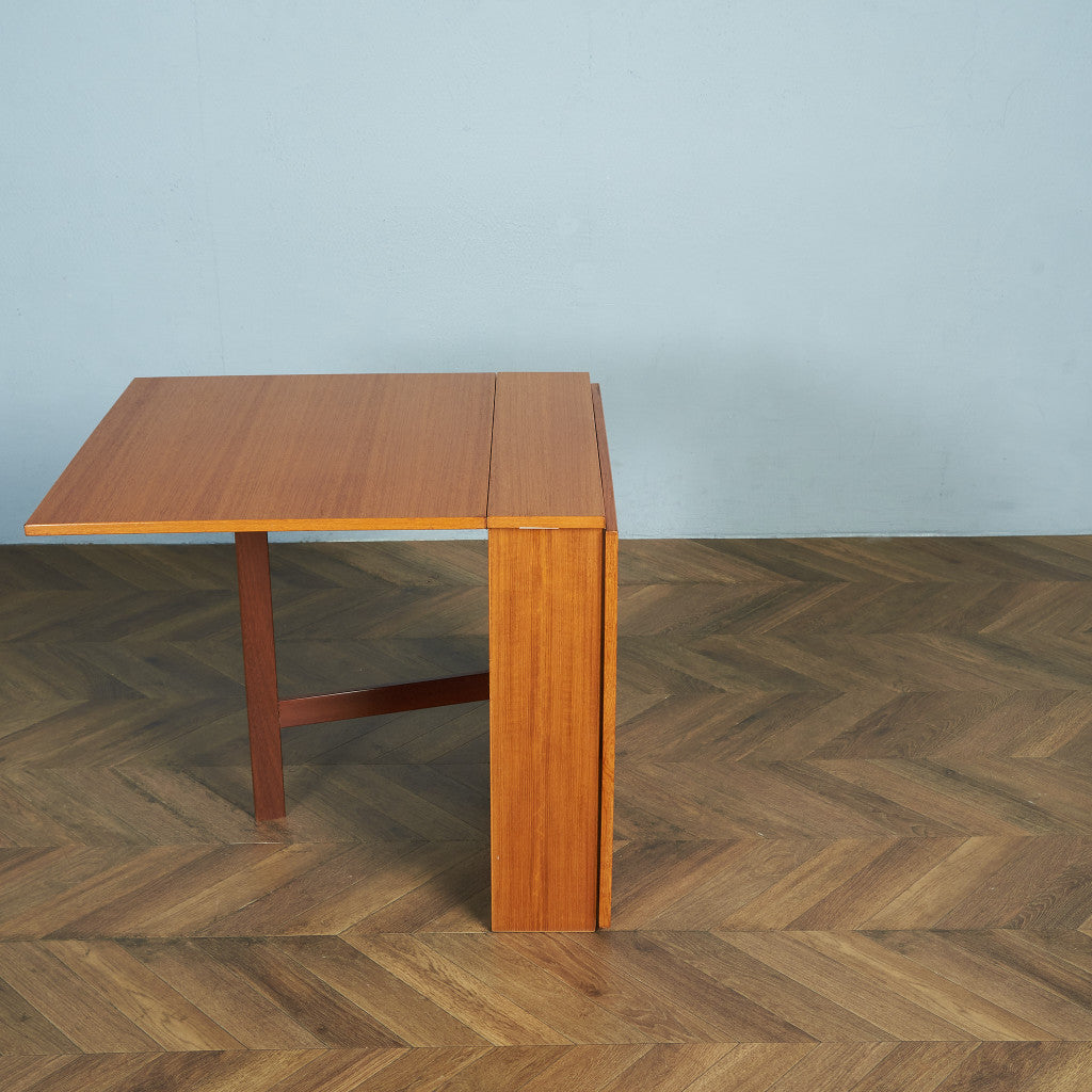 デンマーク Ansager Mobler ヴィンテージ ドロップリーフゲートレッグテーブル / ダイニングテーブル #83632