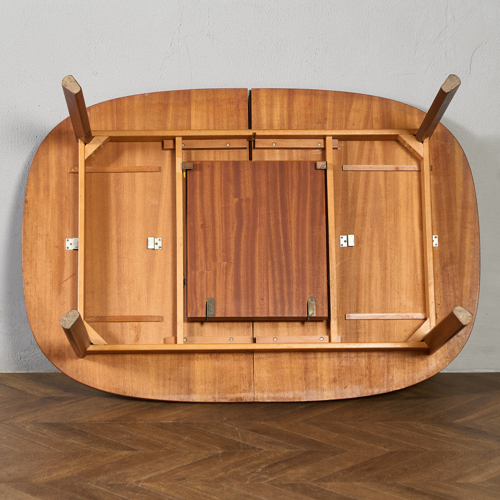 ヴィンテージ エクステンション オーバル ロング ダイニングテーブル