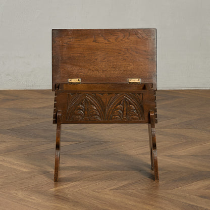 英国 クラシック 収納付 サイドテーブル