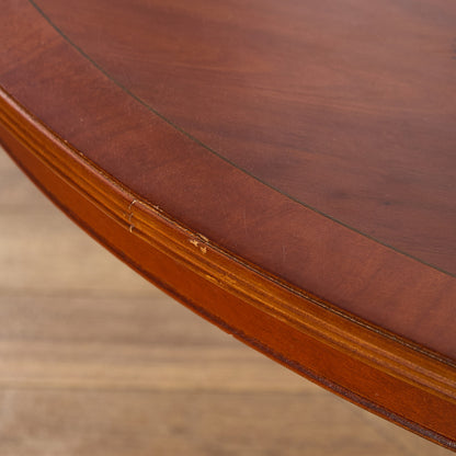 英国 クラシック イチイ材 オーバル センターテーブル