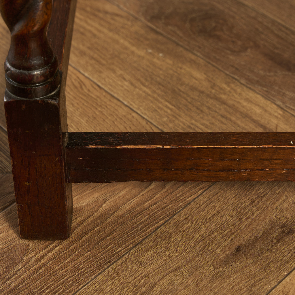 英国 クラシック オーク材 サイドテーブル