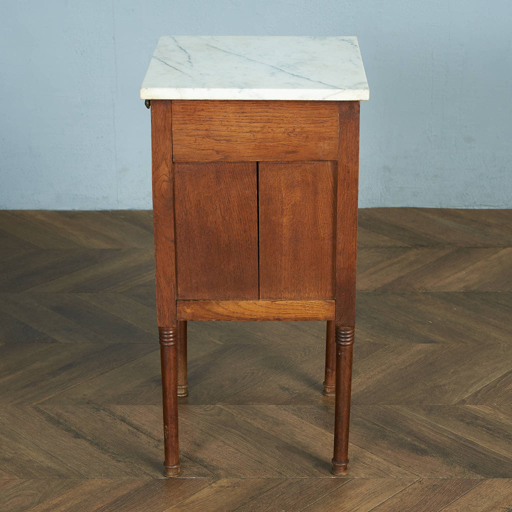 大理石天板の西洋家具 英国のアンティーク家具、大理石天板の高級感溢れるミラー付