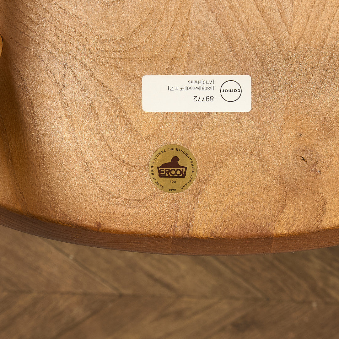 アーコール ERCOL ヴィンテージ 4本 スポーク フープバックチェア ラウンドゴールドラベル #89772