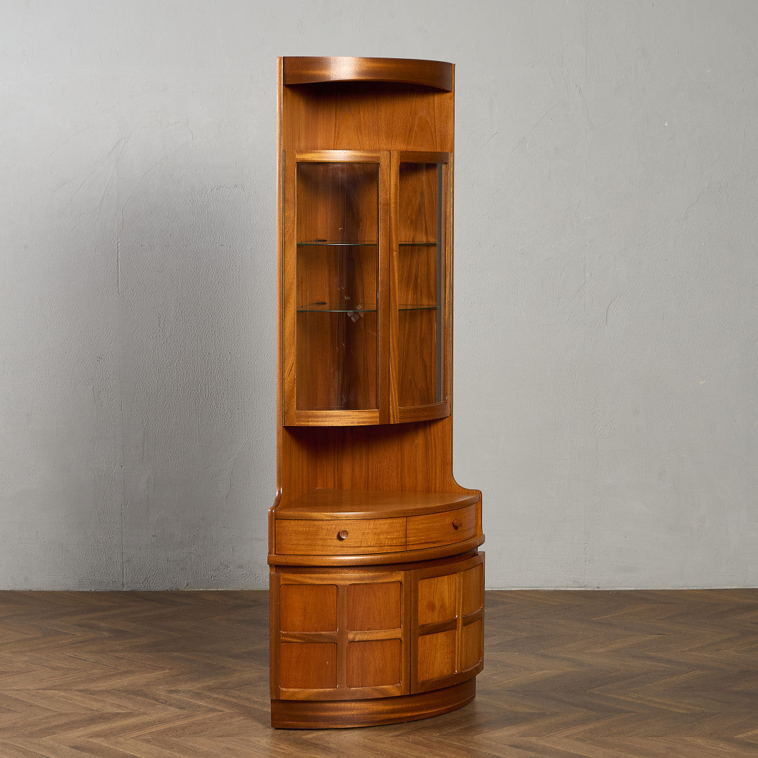 ネイサン Nathan 十字扉 ヴィンテージ トール コーナーキャビネット #95517