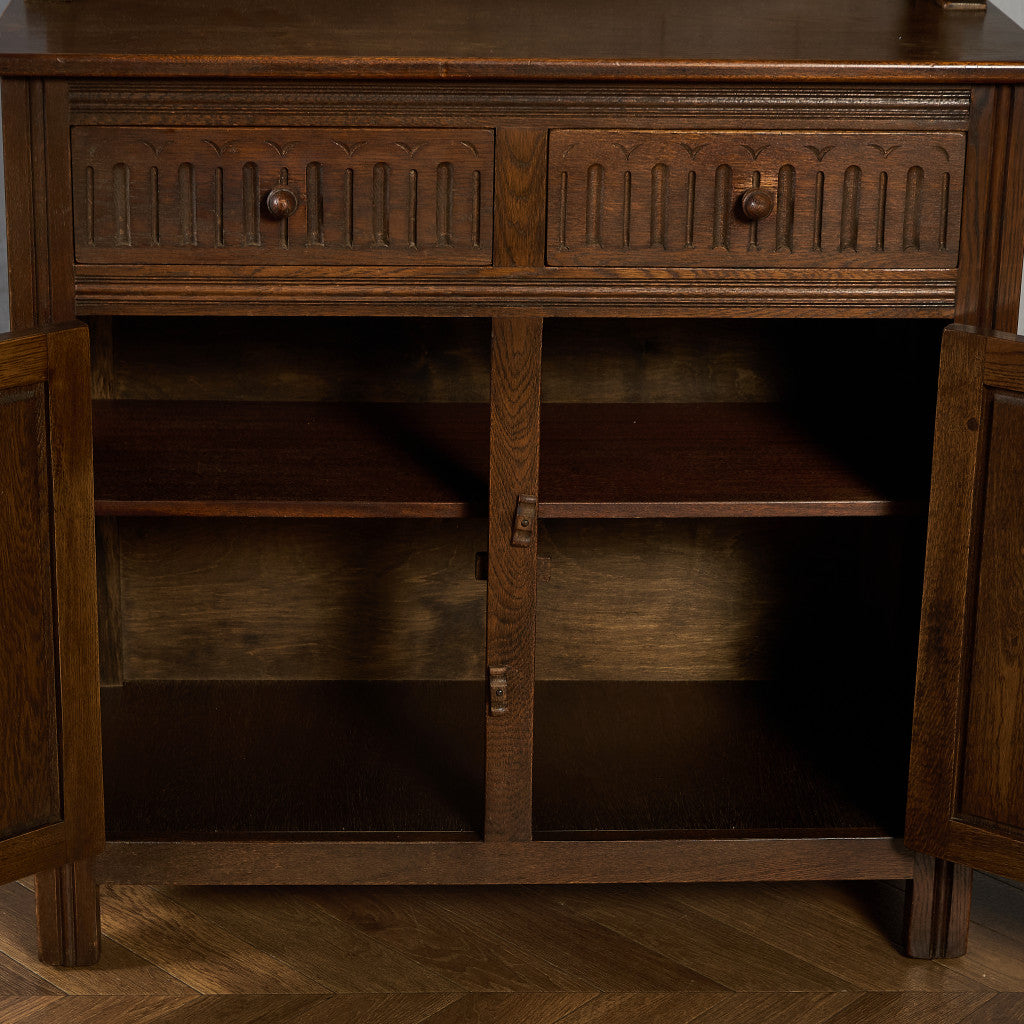 オーク材 ウェルシュドレッサー 食器棚