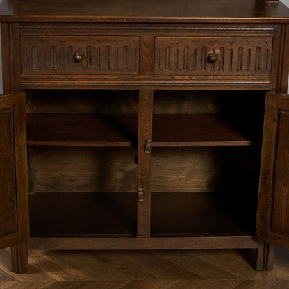 オーク材 ウェルシュドレッサー 食器棚