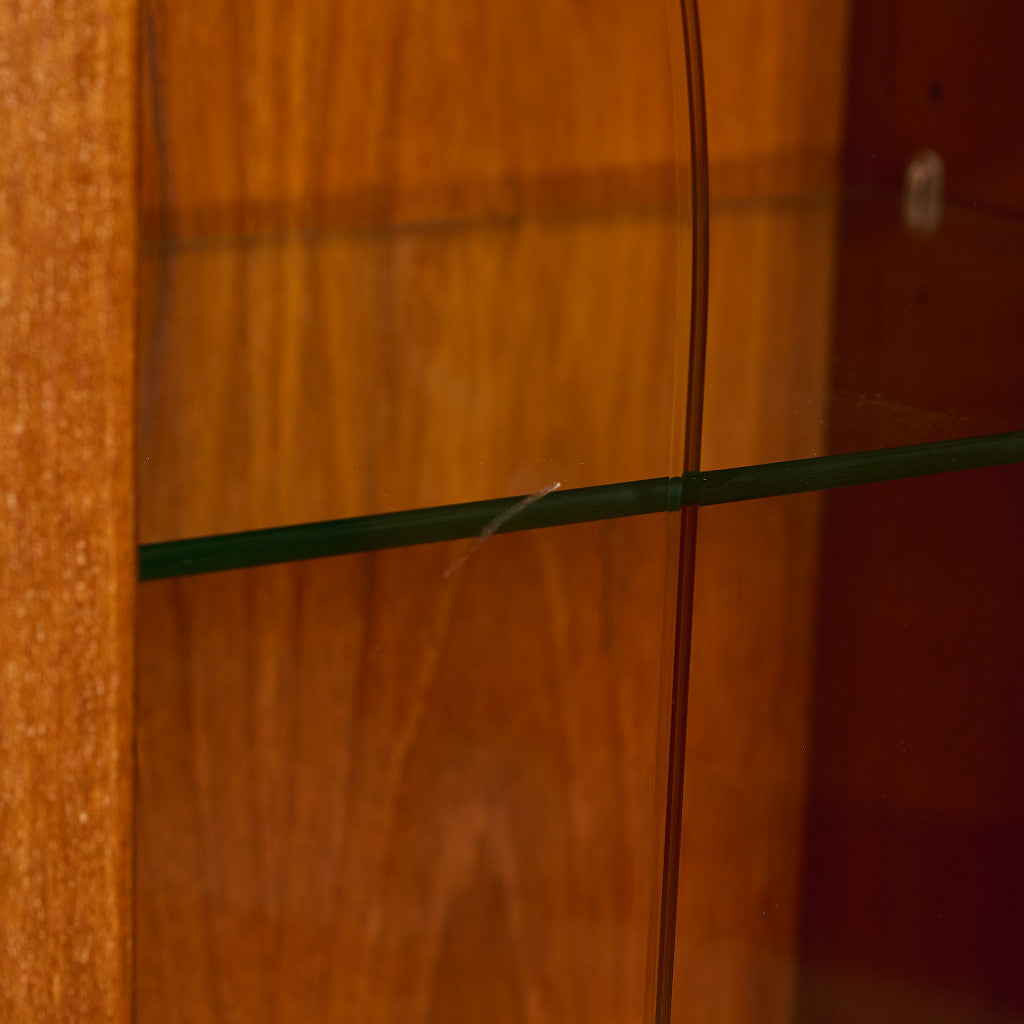 Fresco ガラス ブックケース カスタム アイアン ヘアピンレッグ