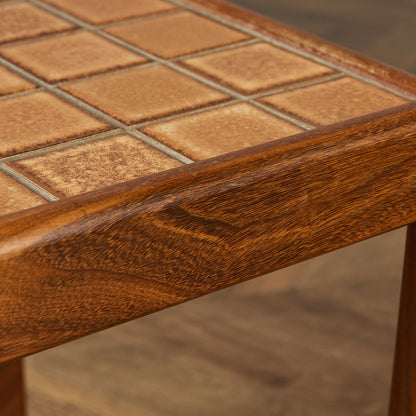 英国 ヴィンテージ タイルトップ ネストテーブル #91883