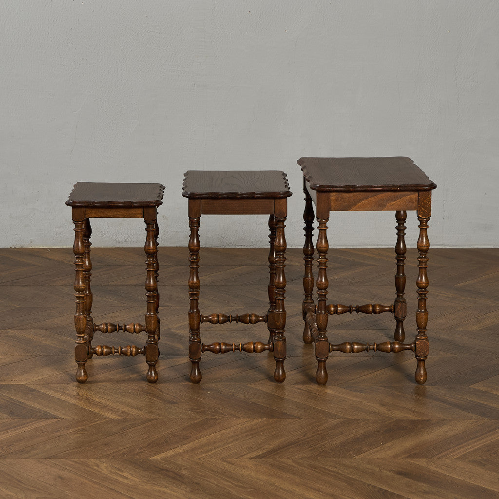 英国 クラシック オーク ネストテーブル