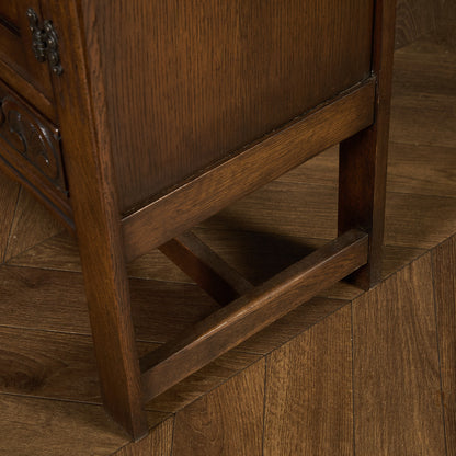 英国 クラシック オーク サイド キャビネット