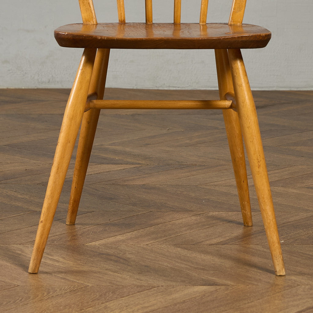 ヴィンテージ 4本 スポーク フープバックチェア ラウンドゴールドラベル