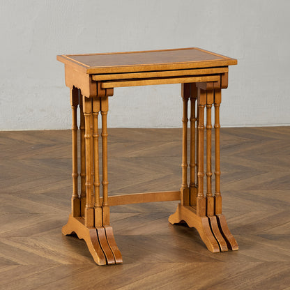 英国 クラシック イチイ ネストテーブル #95461