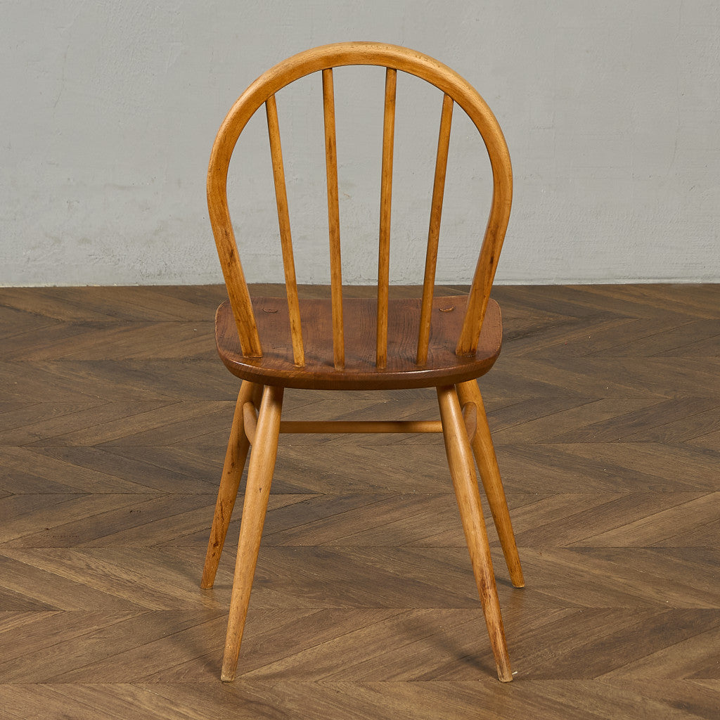 アーコール ERCOL ヴィンテージ 4本 スポーク フープバックチェア ラウンドゴールドラベル #89987