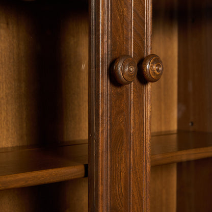 Old Colonial ヴィンテージ ブックケース カップボード ラウンドゴールドラベル