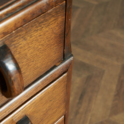 英国 アンティーク 5段 チェスト #84056