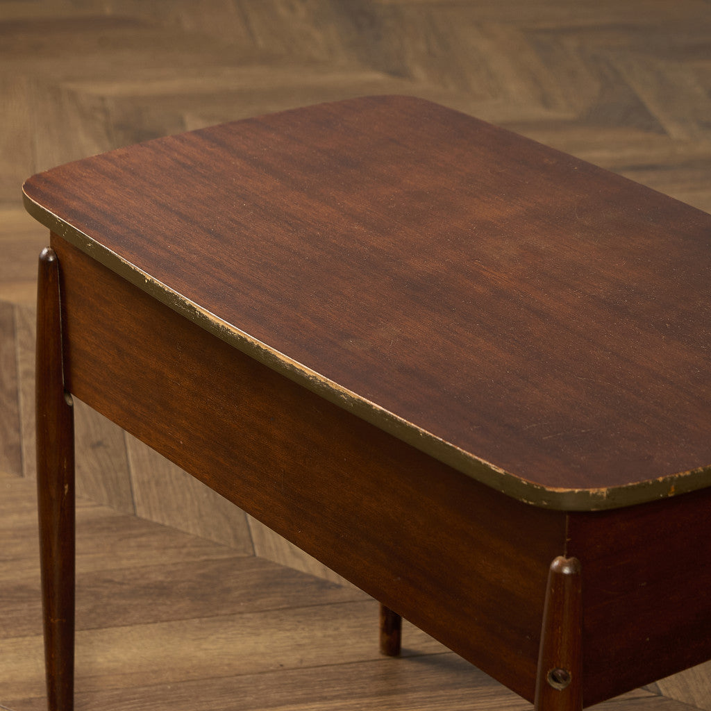 英国 ヴィンテージ ソーイングボックス サイドテーブル