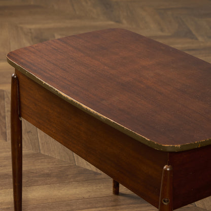 英国 ヴィンテージ ソーイングボックス サイドテーブル