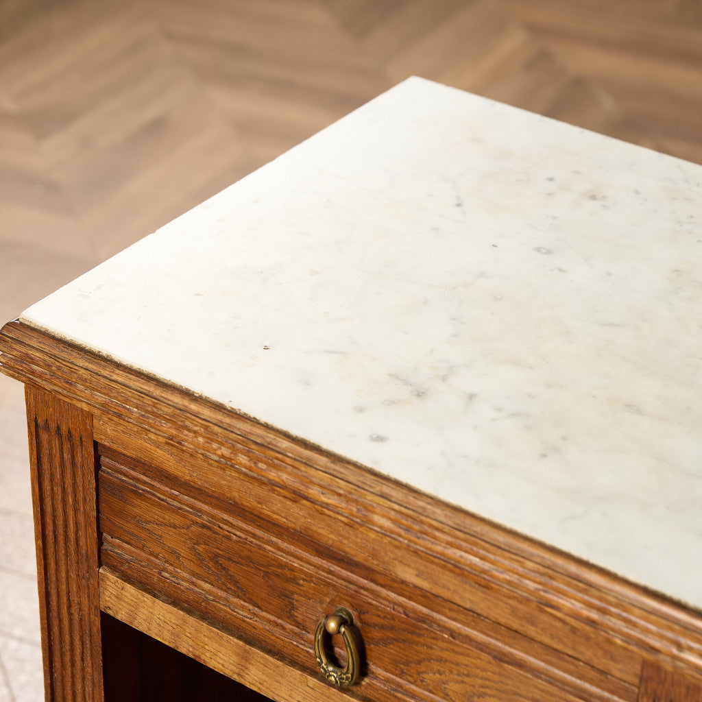 英国 クラシック 大理石 サイドキャビネット #96636