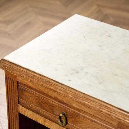 英国 クラシック 大理石 サイドキャビネット #96636