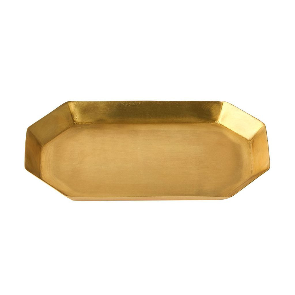 BRASS PLATE 長八角形