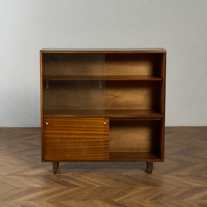 英国ヴィンテージ ガラスキャビネット