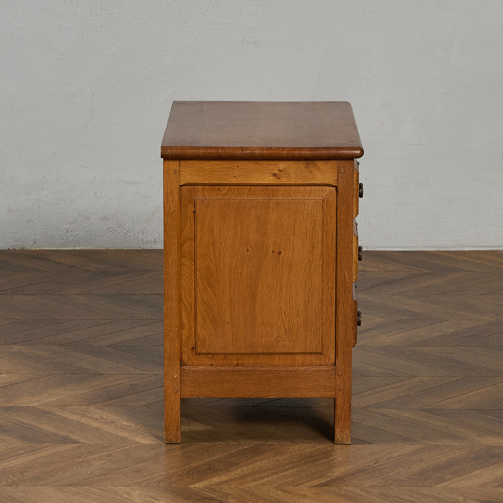 英国 クラシック オーク材 3段 チェスト