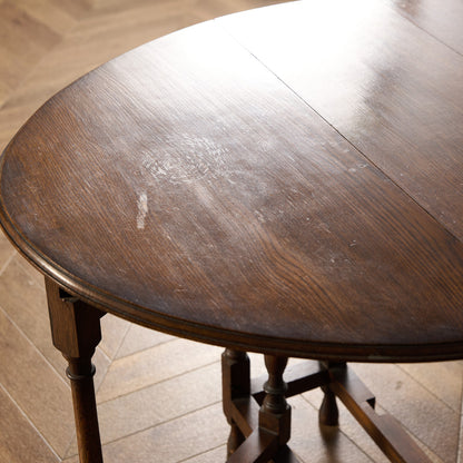 英国 クラシック ドロップリーフ ゲートレッグテーブル