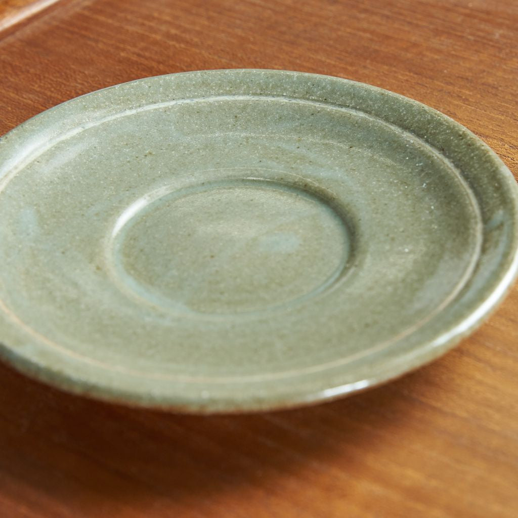 FLOWER STAMP CUP&SAUCER / WHITE