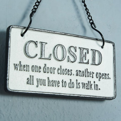 OPEN&CLOSED アイアンプレート