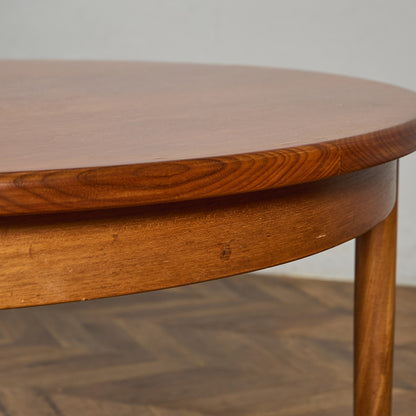 エクステンション ラウンド ダイニングテーブル 天板再塗装済み