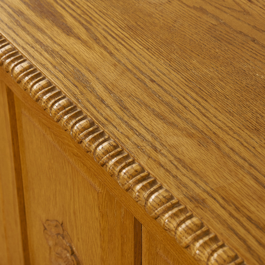 英国クラシック オーク材 ブランケットボックス