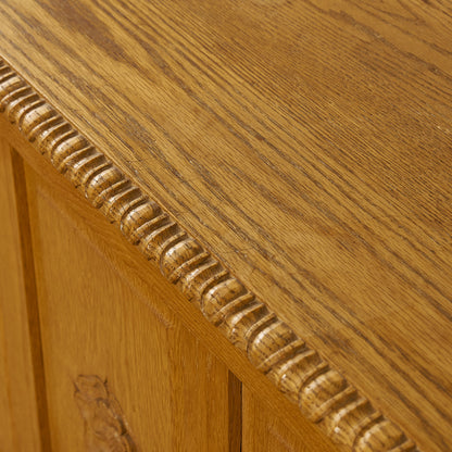 英国クラシック オーク材 ブランケットボックス