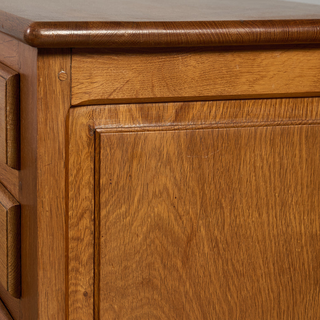 英国 クラシック オーク材 3段 チェスト